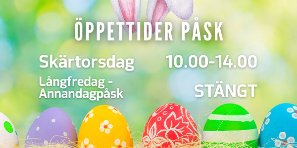 Öppettider i Påsk