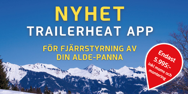 Trailerheat app - fjärrstyrning av din Alde-panna